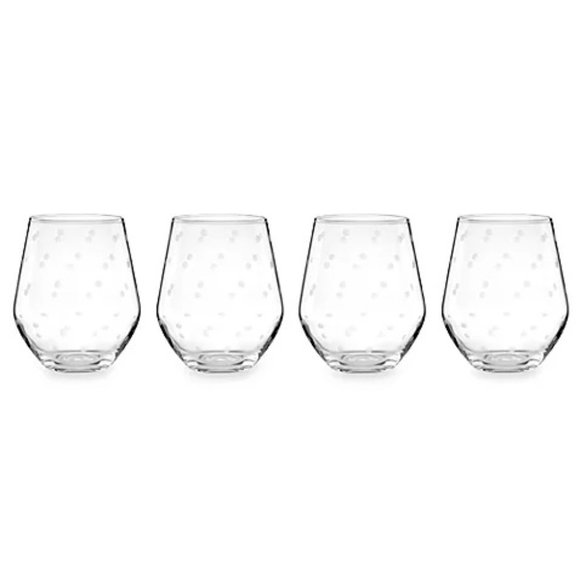 kate spade Other - ✨HP✨Kate Spade Larabee Dot Stemless Wine Glasses